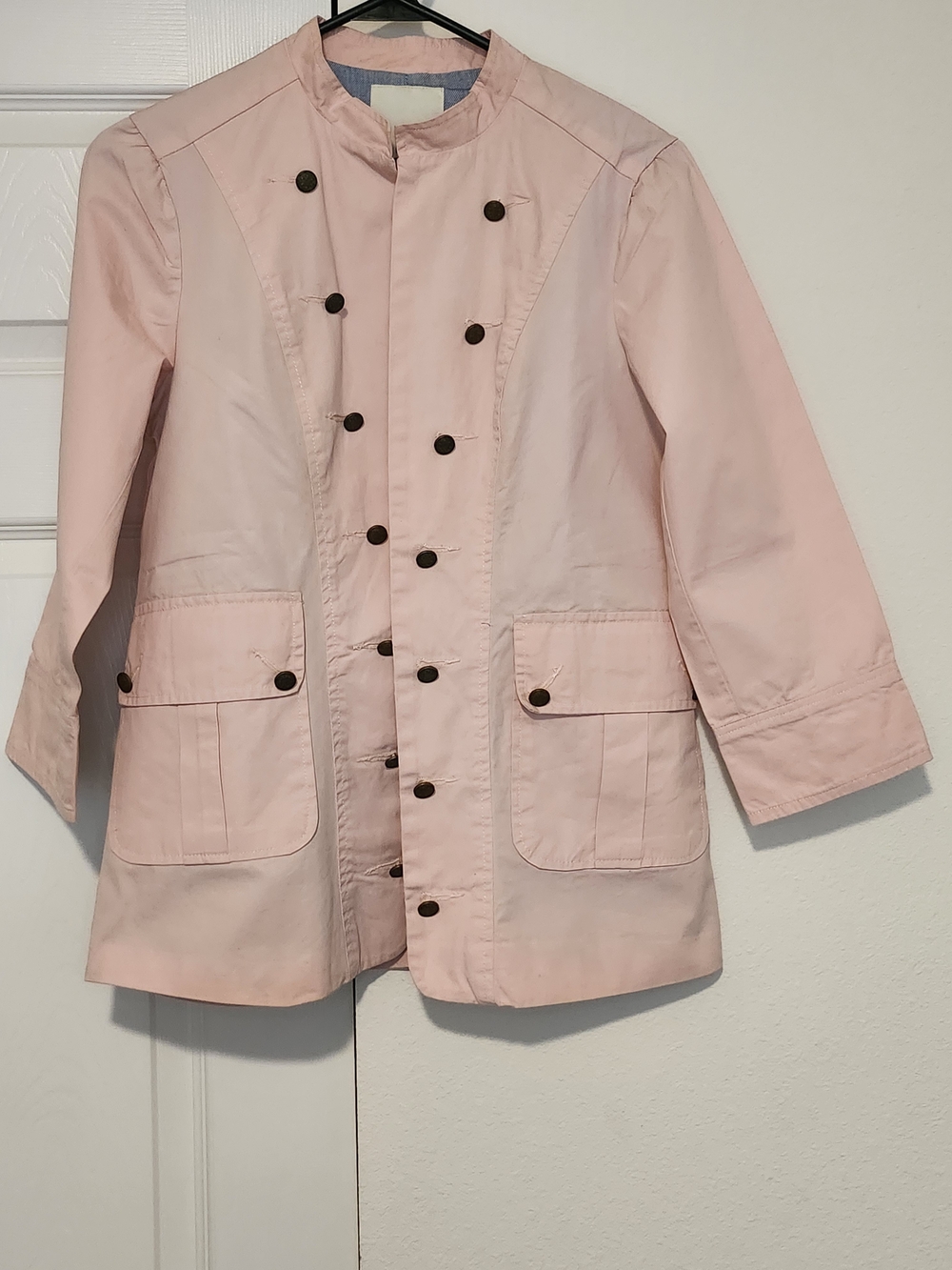 PEOPLE Pink Utility Utility Field Jacket Chambray Lining